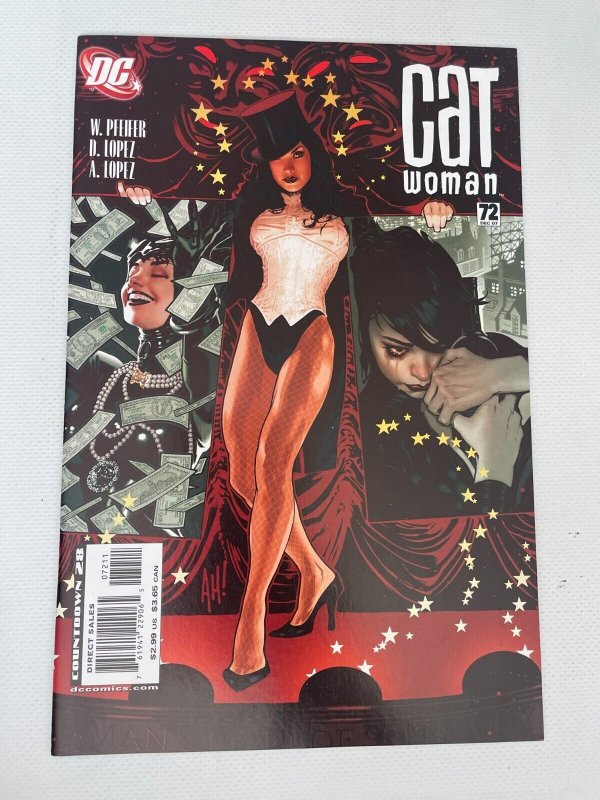 Catwoman #72 (DC Comics), raw comic book in NM condition — front cover