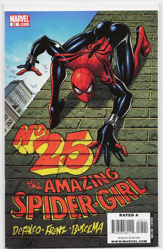 The Amazing Spider-Girl #25 (Marvel Comics, 2008), raw, ungraded comic book — front cover