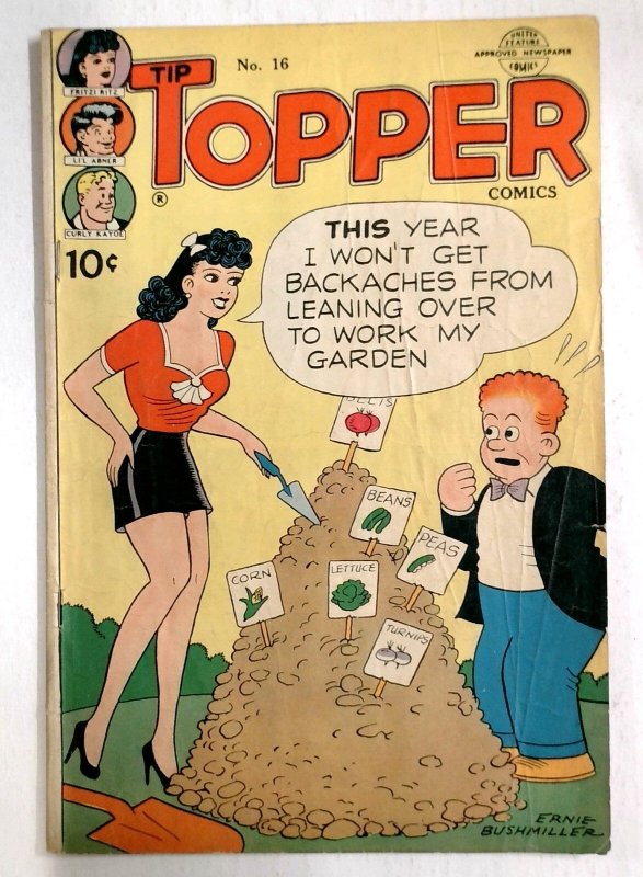 Tip Topper #16, raw, ungraded comic book — front cover