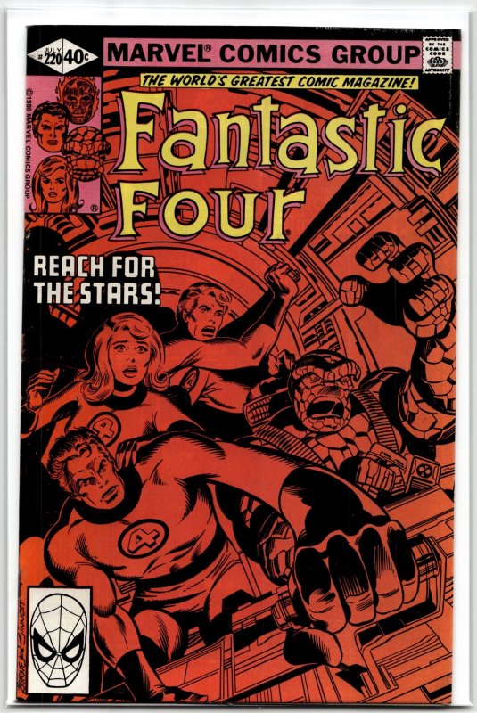 Fantastic Four #220 (Marvel Comics, 1980), raw, ungraded comic book — front cover