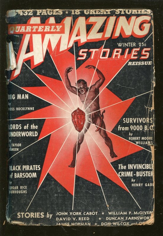 Pulp: Amazing Stories Quarterly Winter 1941-John Carter OF MARS-BURROUGHS-good (1941), raw, ungraded comic book — front cover
