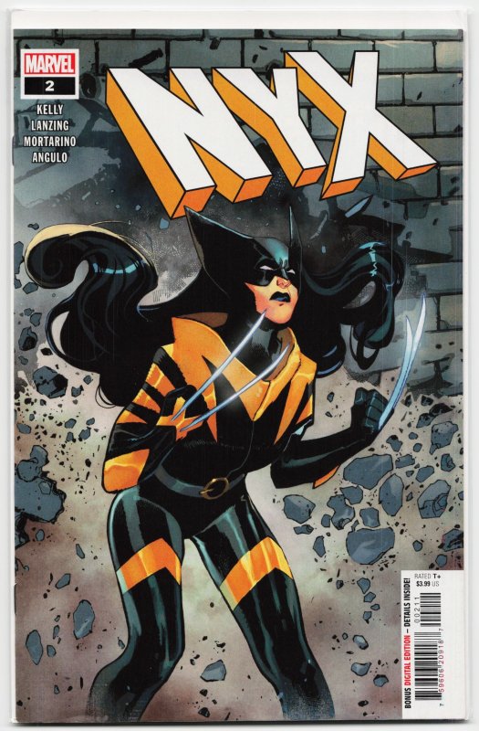NYX #2 (Marvel Comics, 2024), raw, ungraded comic book — front cover