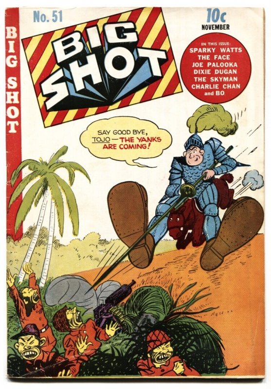 Big Shot #51 (1944), raw comic book in VG/FN condition — front cover