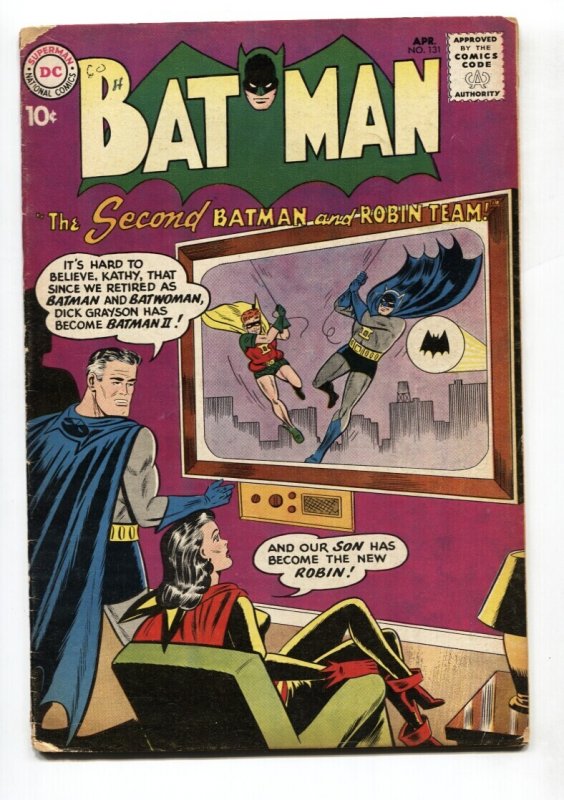 Batman #131 (DC Comics, 1960), raw comic book in VG- condition — front cover