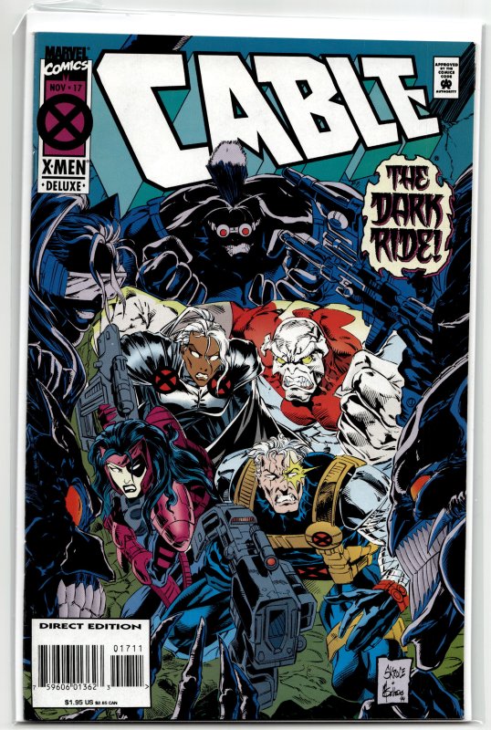 Cable #17 (Marvel Comics, 1994), raw, ungraded comic book — front cover