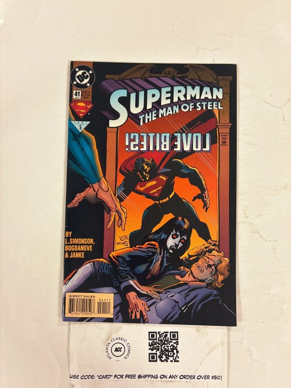 Superman #41 (DC Comics), raw comic book in NM condition — front cover