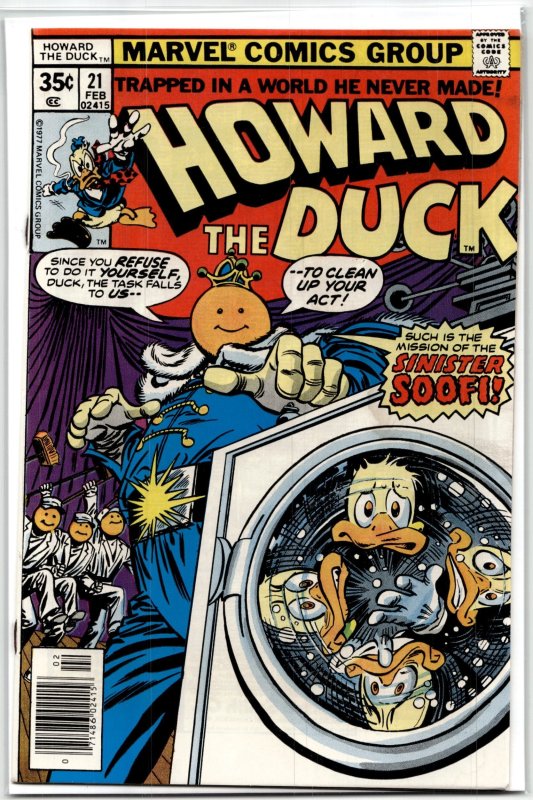 Howard the Duck #21 (Marvel Comics, 1978), raw, ungraded comic book — front cover
