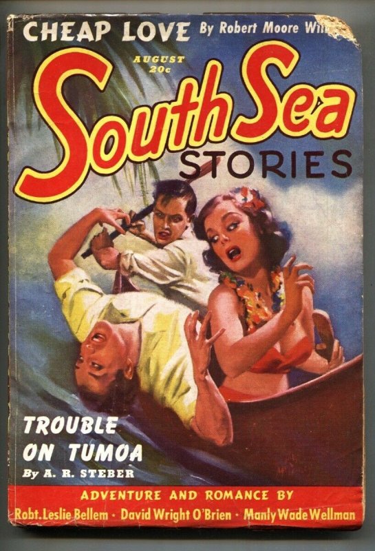 South Sea Stories-12/1939-Good Girl Art-Ziff Davis-Pulp Fr (Ziff-Davis, 1939), raw comic book in FR condition — front cover