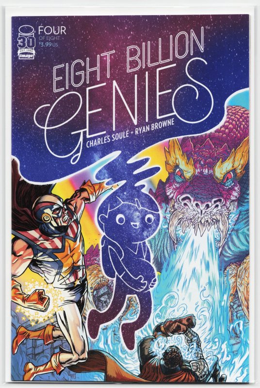 Eight Billion Genies #4 (Image Comics, 2022), raw, ungraded comic book — front cover