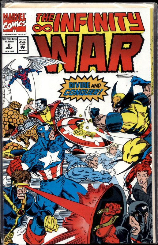 The Infinity War #2 (Marvel Comics, 1992), raw, ungraded comic book — front cover