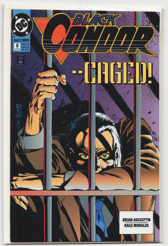 Black Condor #8 (DC Comics, 1993), raw, ungraded comic book — front cover