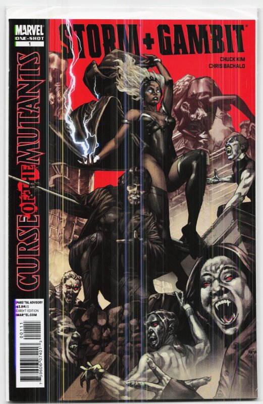 X-Men: Curse of the Mutants - Storm & Gambit (2010) X-Men (Marvel Comics, 2010), raw, ungraded comic book — front cover