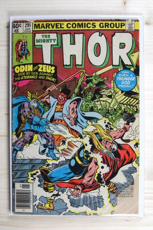 Thor #291 (Marvel Comics, 1980), raw comic book in VG/FN 5.0 condition — front cover