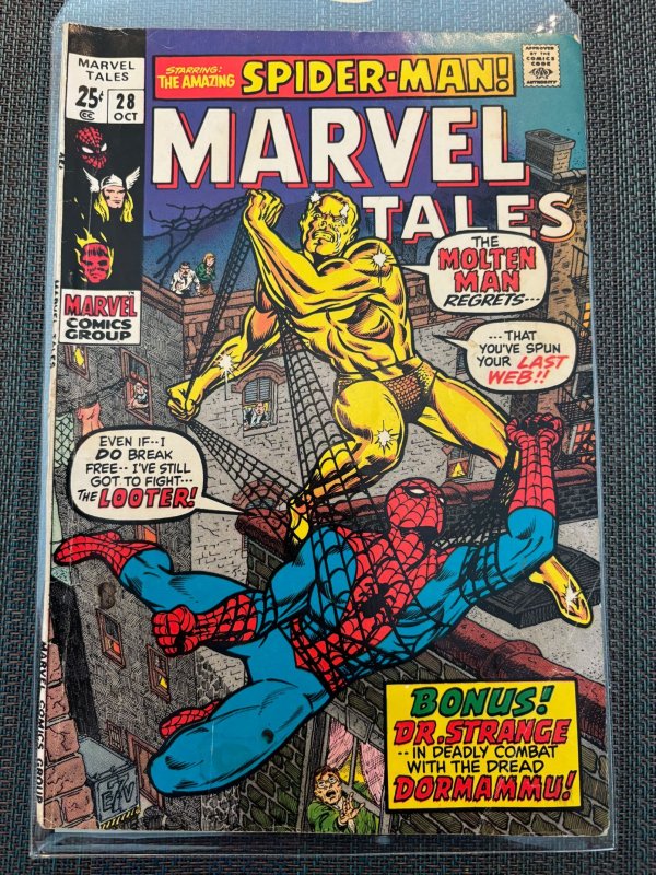 Marvel Tales #28 (Marvel Comics, 1970), raw, ungraded comic book — front cover