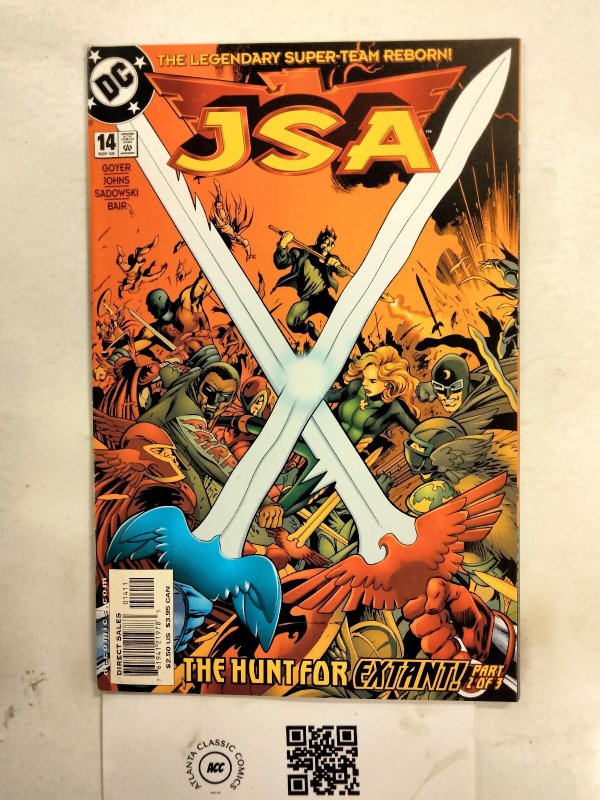 JSA #14 (DC Comics), raw comic book in NM condition — front cover