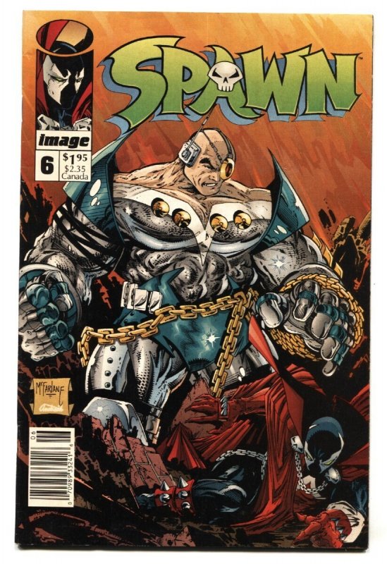 Spawn #6 (Image Comics, 1993), raw comic book in FN+ condition — front cover