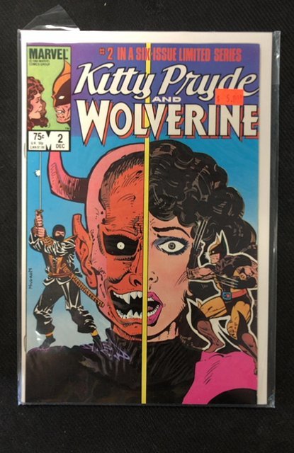 Kitty Pryde and Wolverine #2 (Marvel Comics, 1984), raw, ungraded comic book — front cover