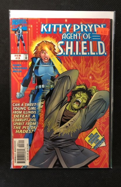 Kitty Pryde, Agent of S.h.i.e.l.d #3 (1998), raw, ungraded comic book — front cover
