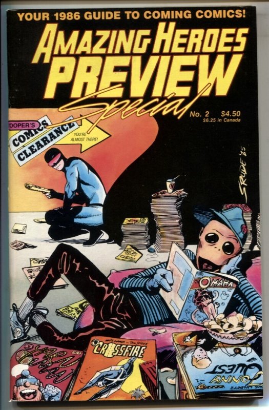 Amazing Heroes Preview Special #2 (1986), raw, ungraded comic book — front cover