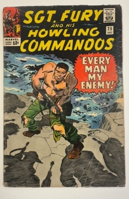 Sgt. Fury #25 (Marvel Comics, 1965), raw, ungraded comic book — front cover