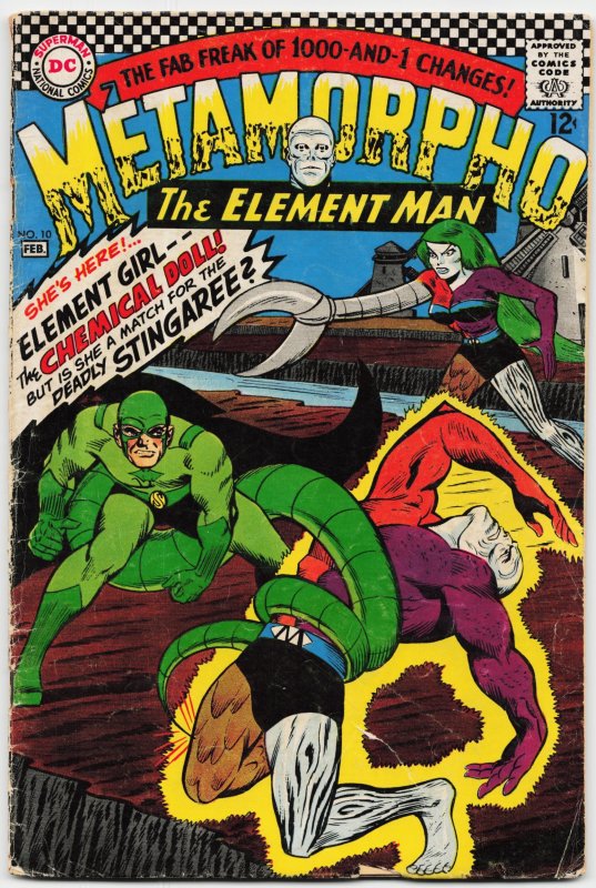Metamorpho #10 (DC Comics, 1967), raw, ungraded comic book — front cover