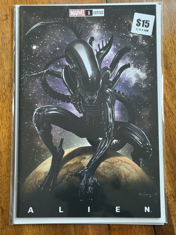 Alien #1 (Marvel Comics, 2021), raw comic book in NM+ 9.6 condition — front cover