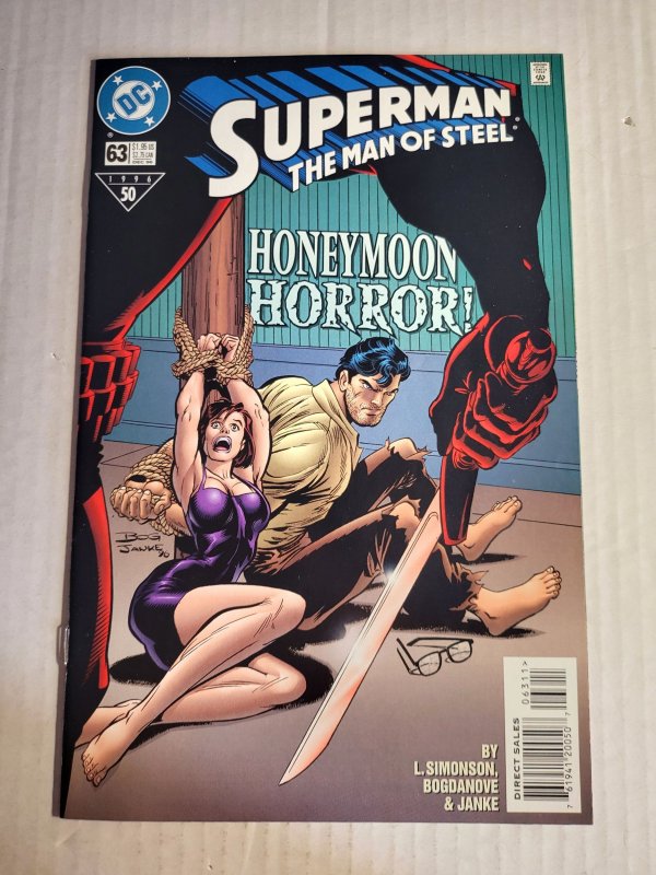 Superman: The Man of Steel #63 (DC Comics, 1996), raw, ungraded comic book — front cover