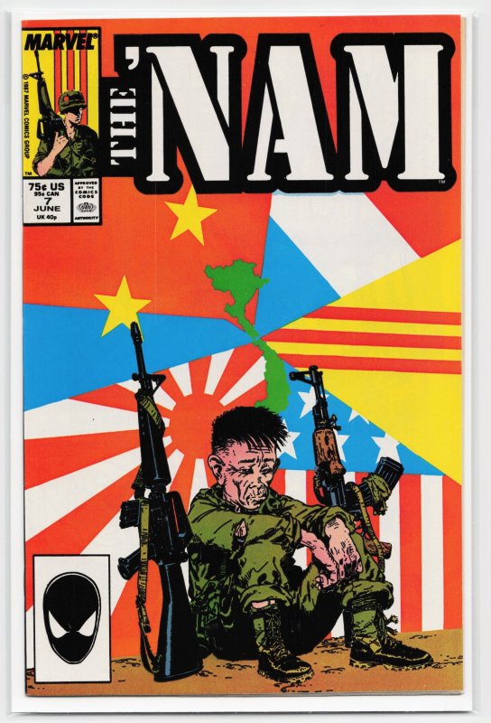 The 'Nam #7 (Marvel Comics, 1987), raw, ungraded comic book — front cover