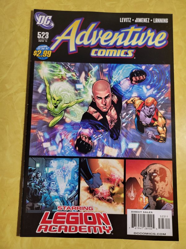 Adventure Comics #523 (DC Comics, 2011), raw, ungraded comic book — front cover