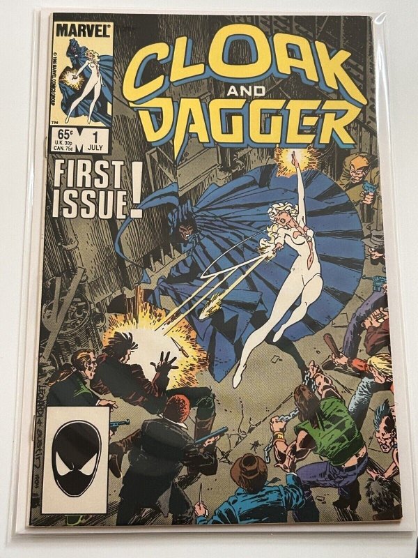 Cloak and Dagger #1 (Marvel Comics, 1985), raw comic book in VF 8.0 condition — front cover