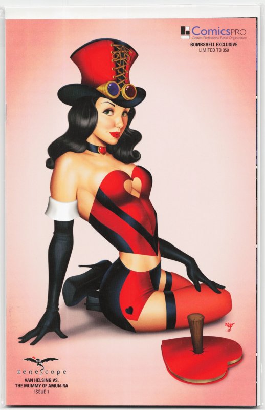 Van Helsing vs. The Mummy of Amun-Ra #1 (Zenescope Entertainment, 2017), raw, ungraded comic book — front cover