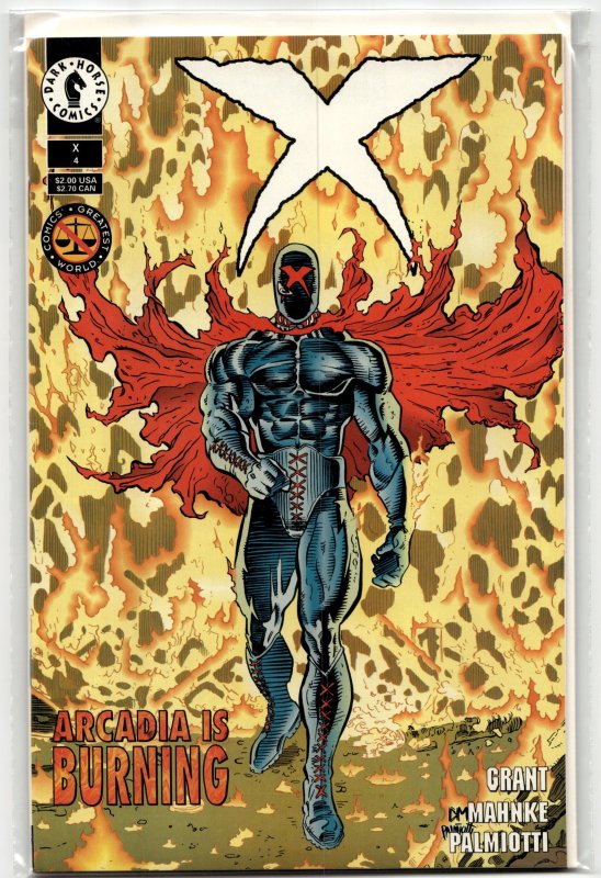 X #4 (1994) #4 (Dark Horse Comics, 1994), raw, ungraded comic book — front cover