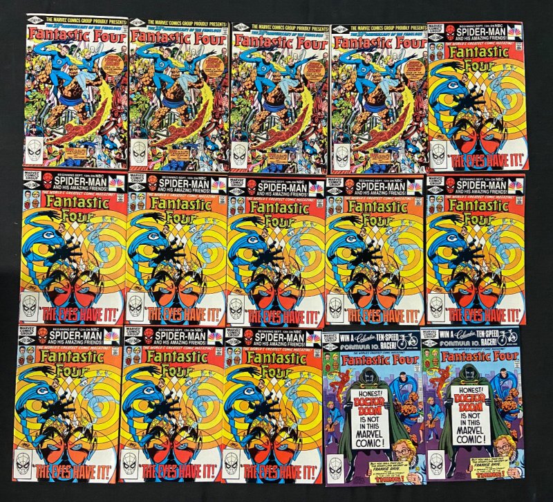 Fantastic Four 144 Comics Lot W/ Dupes Most Vg-Vf Copper Age Byrne (Most) (Marvel Comics), raw comic book in VF condition — front cover