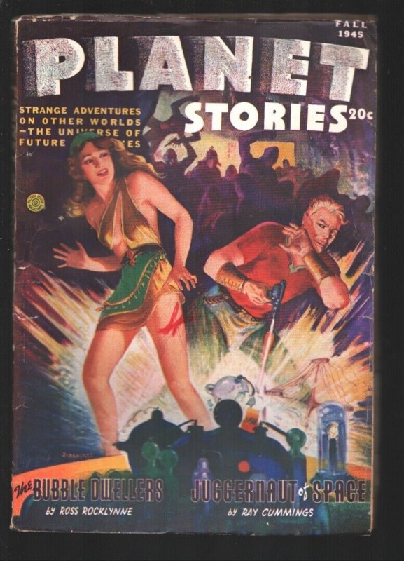 Planet Stories Vol. 2 #12 (1945), raw, ungraded comic book — front cover