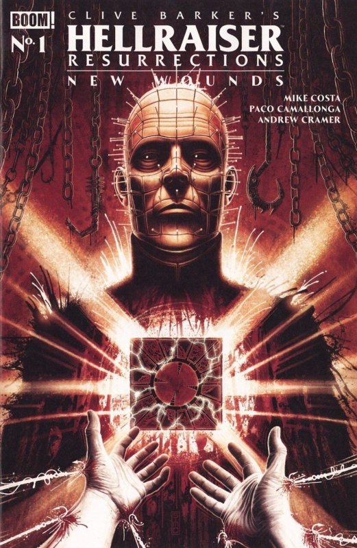 Hellraiser: Resurrections - New Wounds #1 (Boom! Studios, 2026), raw, ungraded comic book — front cover