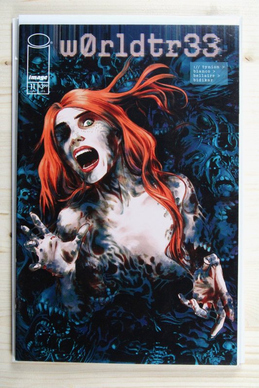 W0rldtr33 #11 (Image Comics, 2024), raw comic book in NM+ 9.6 condition — front cover
