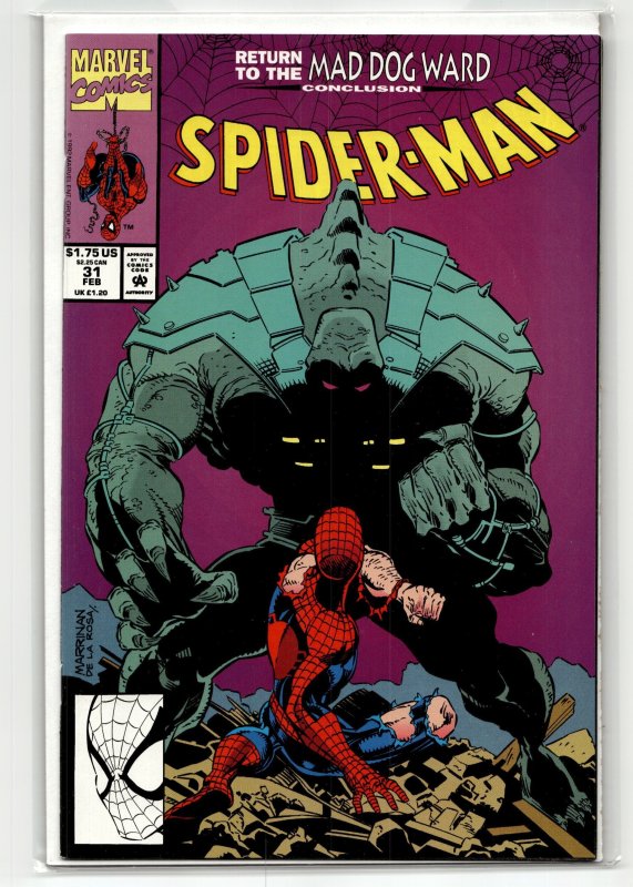 Spider-Man #31 (Marvel Comics, 1993), raw, ungraded comic book — front cover