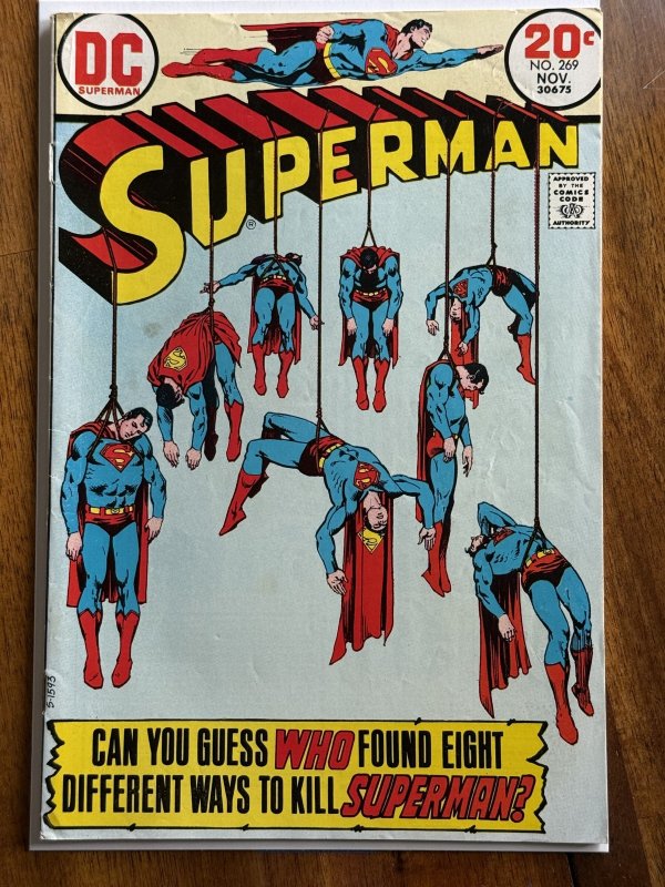 Superman #269 (DC Comics, 1973), raw comic book in VG/FN 5.0 condition — front cover