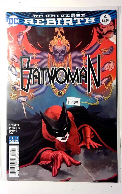 Batwoman #4 (DC Comics, 2017), raw, ungraded comic book — front cover