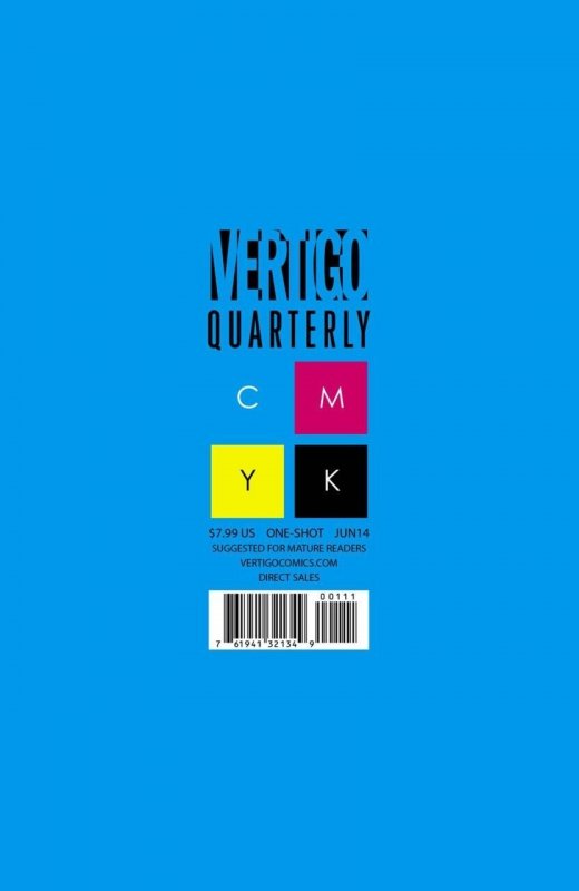 Vertigo Quarterly: Cyan Vf/nm One-Shot Vertigo (DC Comics), raw comic book in VF/NM condition — front cover