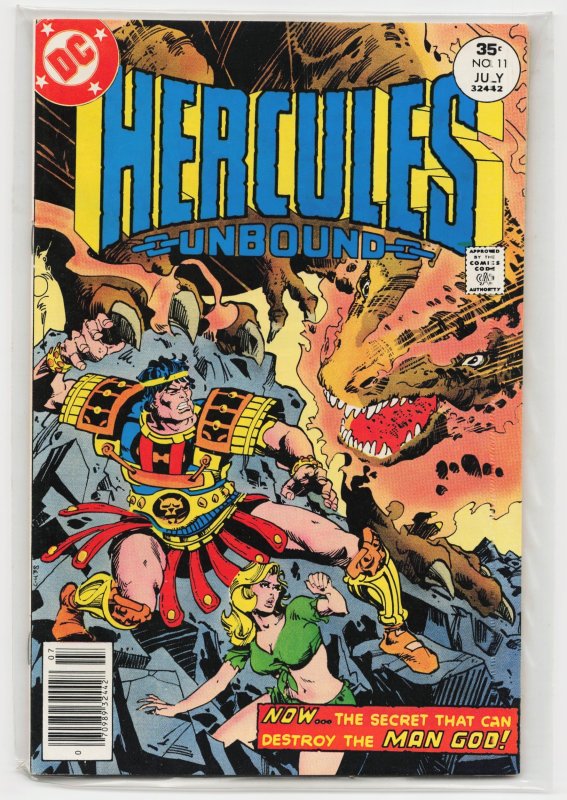 Hercules Unbound #11 (DC Comics, 1977), raw, ungraded comic book — front cover