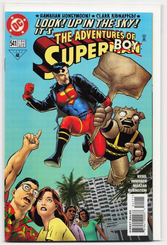 Adventures of Superman #541 (DC Comics, 1996), raw, ungraded comic book — front cover