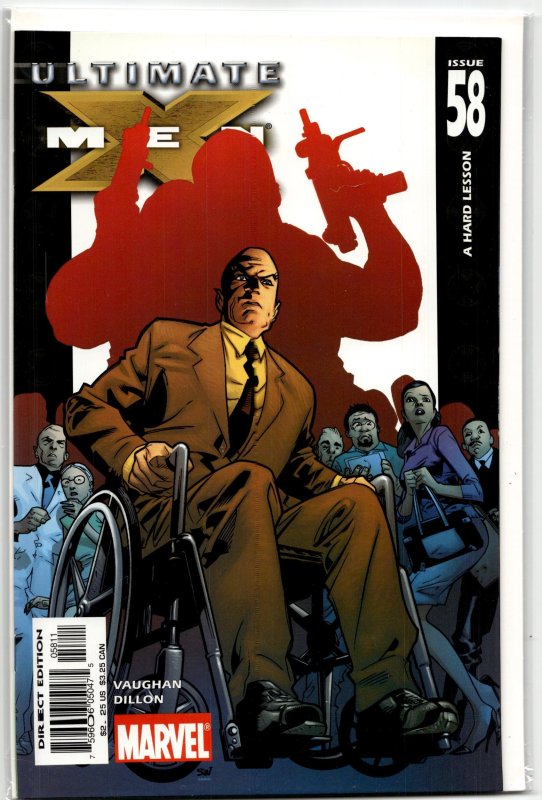 Ultimate X-Men #58 (Marvel Comics, 2005), raw, ungraded comic book — front cover