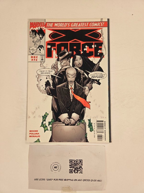 X-Force #72 (Marvel Comics, 1998), raw comic book in NM condition — front cover