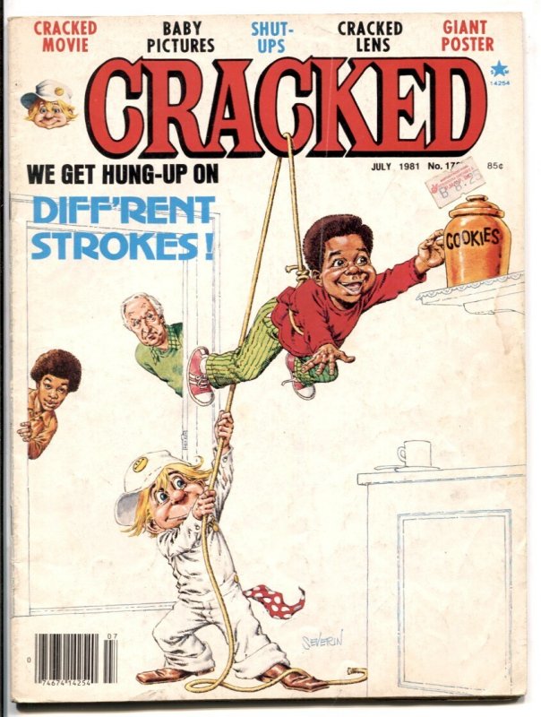 Cracked Magazine #178 (1981), raw comic book in VG condition — front cover