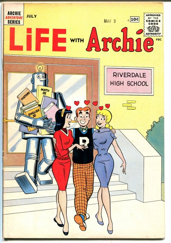 Life with Archie #9 (Archie Comics, 1961), raw comic book in VF- condition — front cover