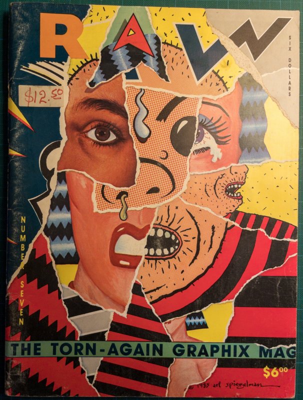 Raw #7 (1985), raw, ungraded comic book — front cover
