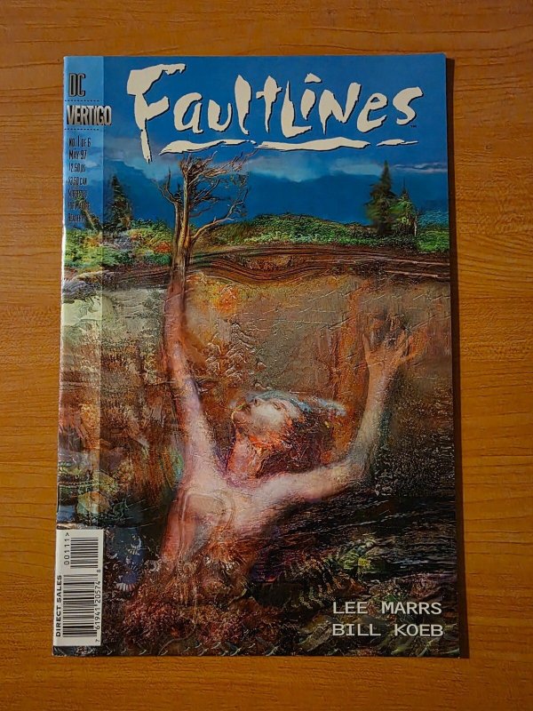 Faultlines #1 (DC Comics, 1997), raw comic book in NM condition — front cover