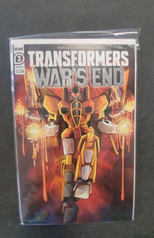 Transformers: War's end #3, raw, ungraded comic book — front cover