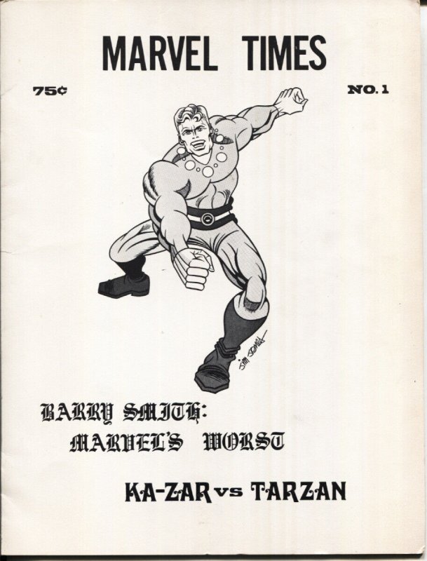Marvel Times #1 (Marvel Comics, 1971), raw, ungraded comic book — front cover